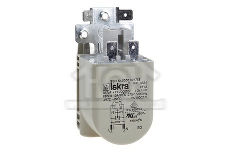 Profilo Wasmachine Bosch Condensator Ontstoring, 0,47Uf WAE24194, WT46Y780, WAS28743NL 623842