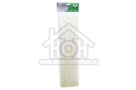Universeel  Elektra Bundelbandjes 450x7.8 mm wit Tie-wrap 6677