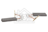 Constructa Wasmachine Koolborstels voor Bosch 36 x 12 x5 mm ( 00154740 )