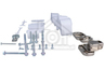 Candy Wasmachine Candy/Hoover 43013964 scharnier deurscharnieren set v. wasmachine chius. sport voor BBKR75210