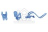 Bosch Vaatwasser Bosch Clip houder voor kleine delen SGS, SGU, SGV serie 423712