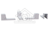 Constructa Koelkast Bosch Inbouwset Montageset KIV87VSE0, KI86NNSF0 11041635