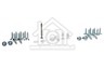 Constructa Koelkast Bosch Bevestigingsset Geleiderset van deur, Compleet KIV38V00, KI24M471 491367