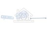 Constructa Koelkast Bosch Reparatieset Van deurgreep GSD34410, GSE34452, GS36E421 422336
