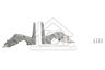 Constructa Koelkast Alternatief Scharnier Metaal set boven en onder KUR15440, GU12L440 12004051