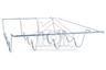 Bosch Koelkast Bosch Flessenrek Metaal, 47,3x30x5cm.  KIV34X20, KI24RV30, KIR18S80 674568