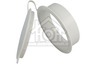 Noma  Muurflens met klep airco 125 mm buiten doorsnede 130 mm