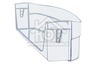 Whirlpool Koelkast Whirlpool Flessenrek Transparant 49x11.7cm RT600H,ART826,ART871G 481241829927
