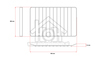 Juno Oven-Magnetron AEG Rooster Metaal 466x385mm 41116IEWN, EP3013021D 140064006012