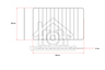 Bosch Oven-Magnetron Bosch Rooster Draagrooster 440x330mm. HB86E560, HBC86E660, HMT35M653 436898