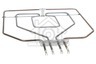 Constructa Oven-Magnetron Bosch Verwarmingselement 1300W + 1500W HBN210120, HEN20004 773539