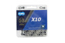 KMC  KMC ketting X10 silver/black 114s